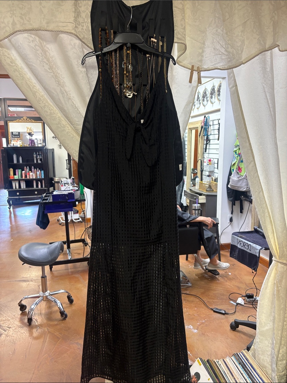 Black Sheer Maxi Dress - Elegant Evening Dress